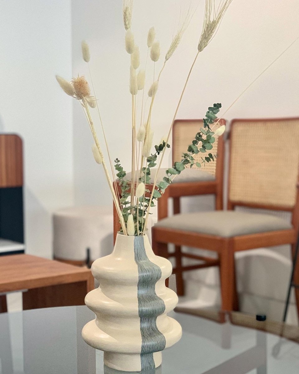 Jarrón Minimal Olas – Cerámica - NUMI