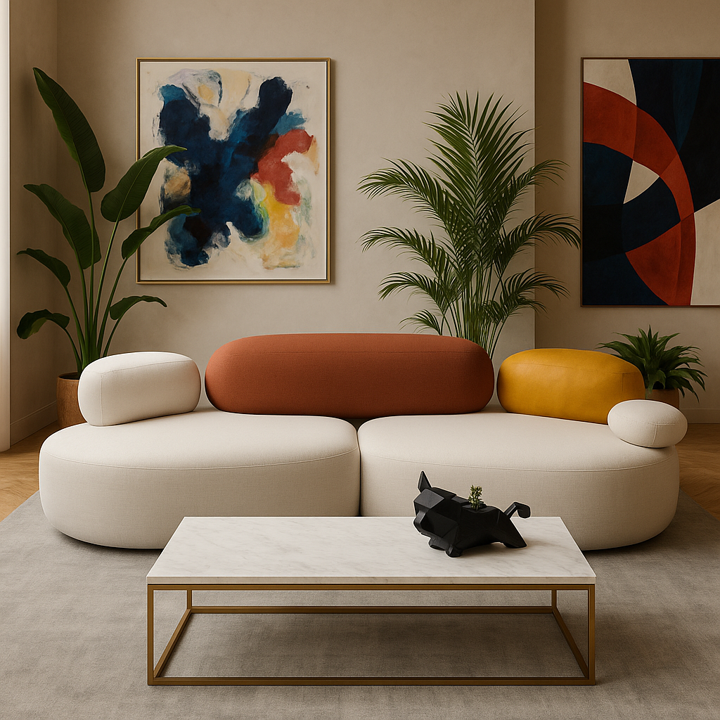 Sofá Bulda NUMI, diseño moderno y orgánico