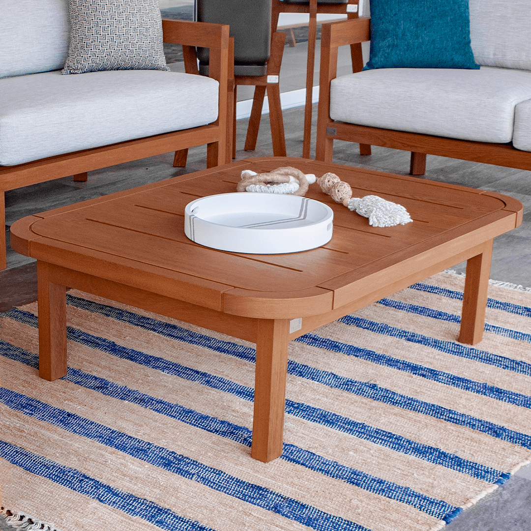 Mesa de Centro Vera de madera NUMI, diseño moderno para tu terraza