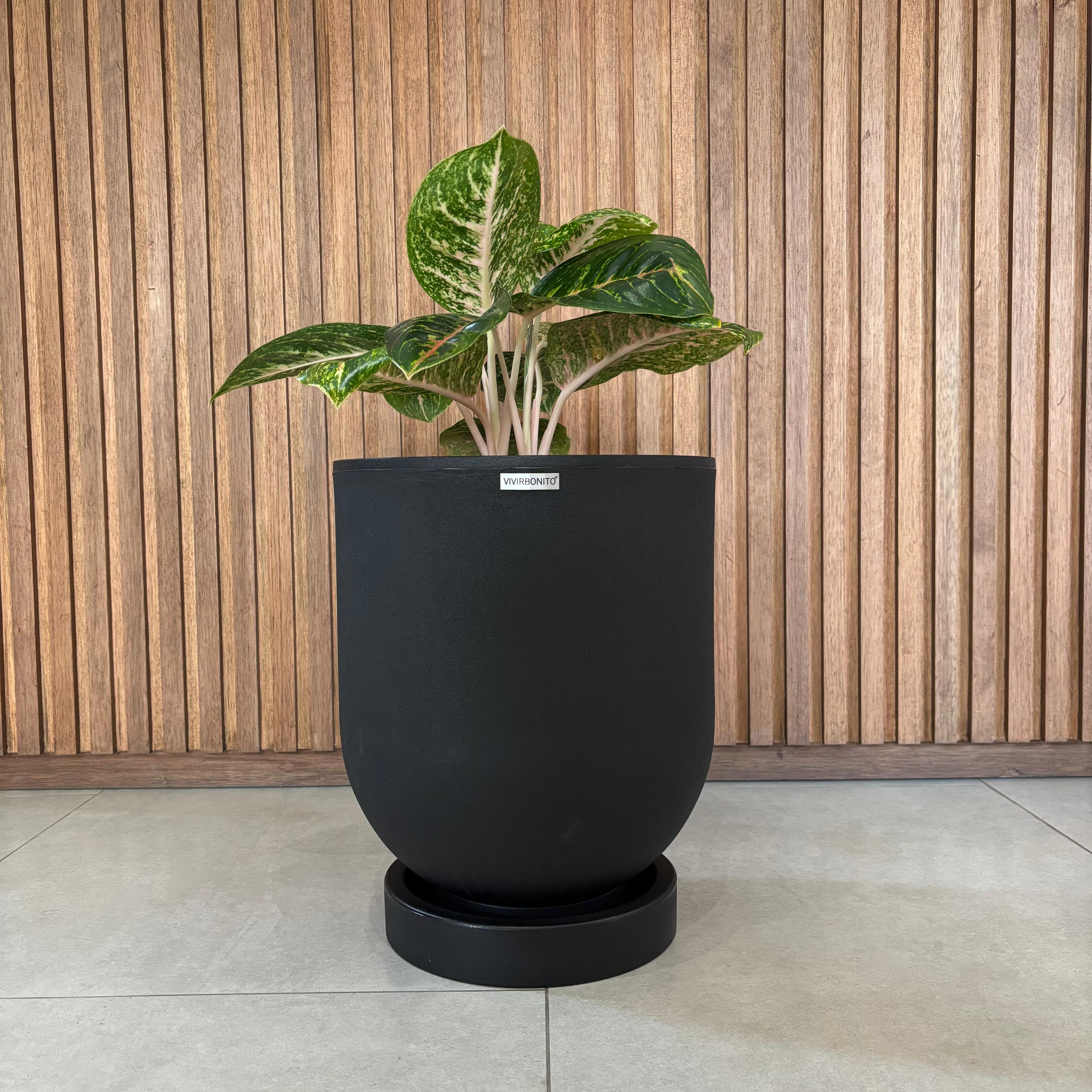 Maceta Cylindro - Carbón