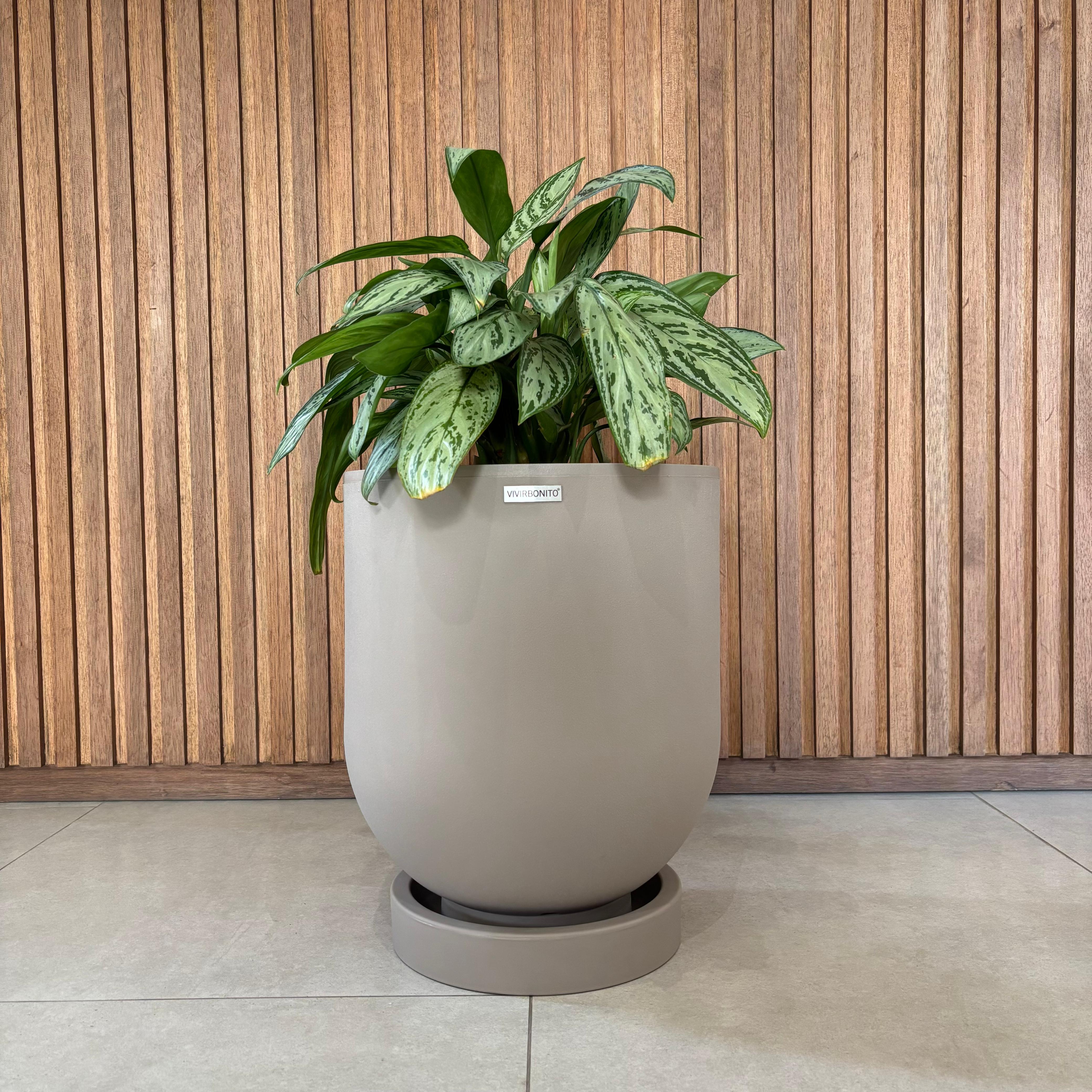 Maceta Cylindro - Taupe