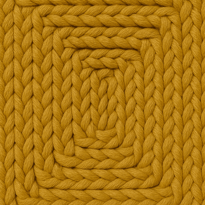 Detalle de alfombra TA Original Mostaza de fibra sintética resistente al UV