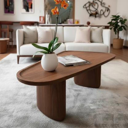 Mesa de Centro Becca de madera NUMI, diseño contemporaneo